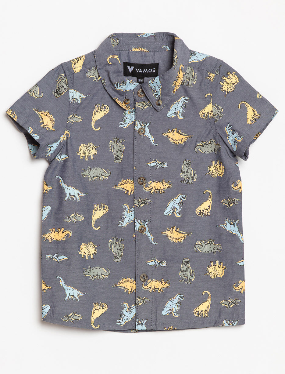 Chemise à manches courtes à motifs