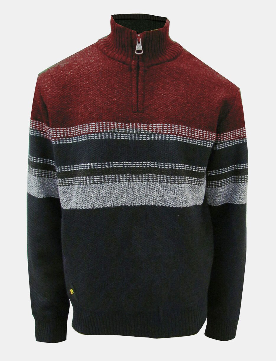 Chandail demi-zip à col montant