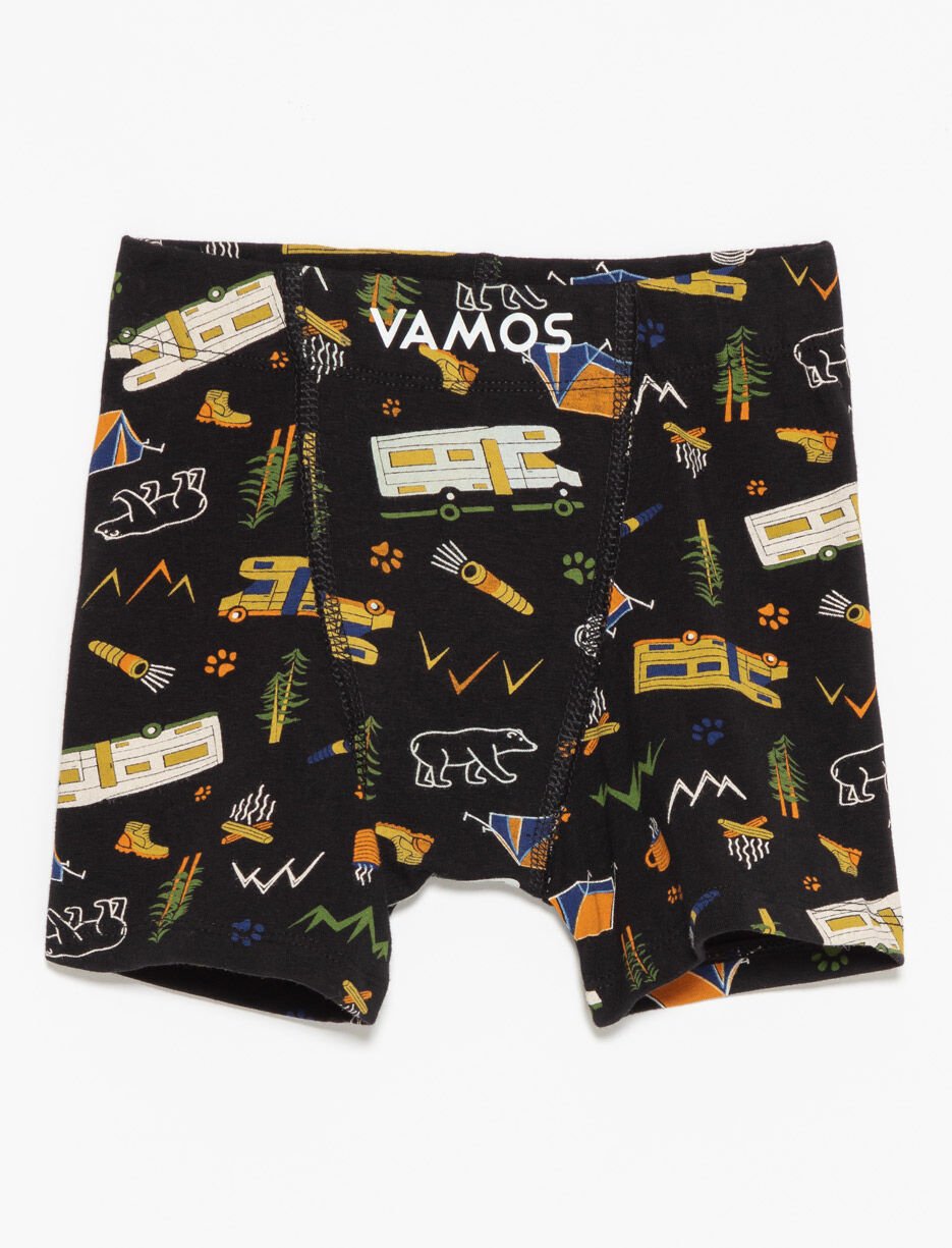 Boxeur à motifs en coton bio