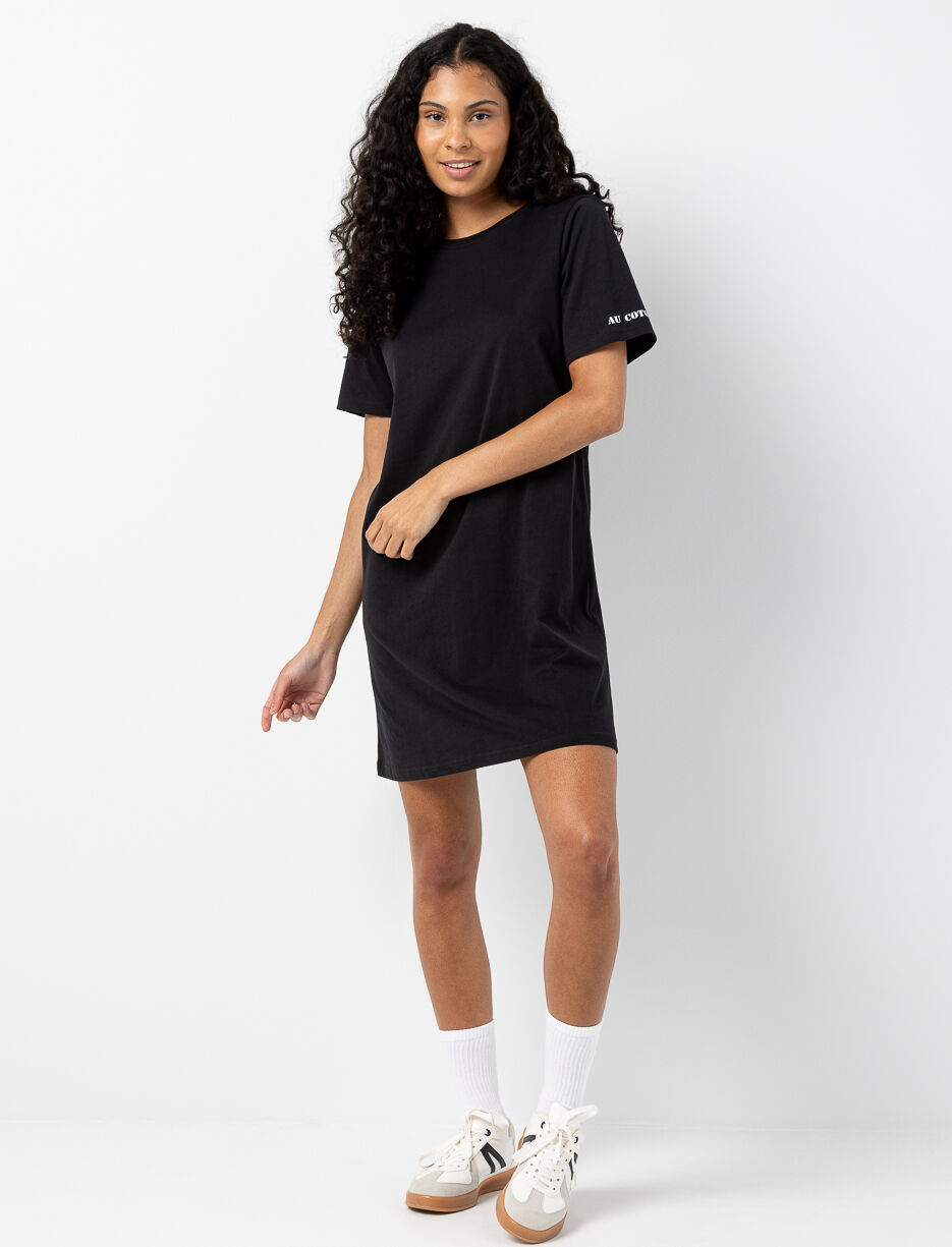 Robe t-shirt imprimée à la manche