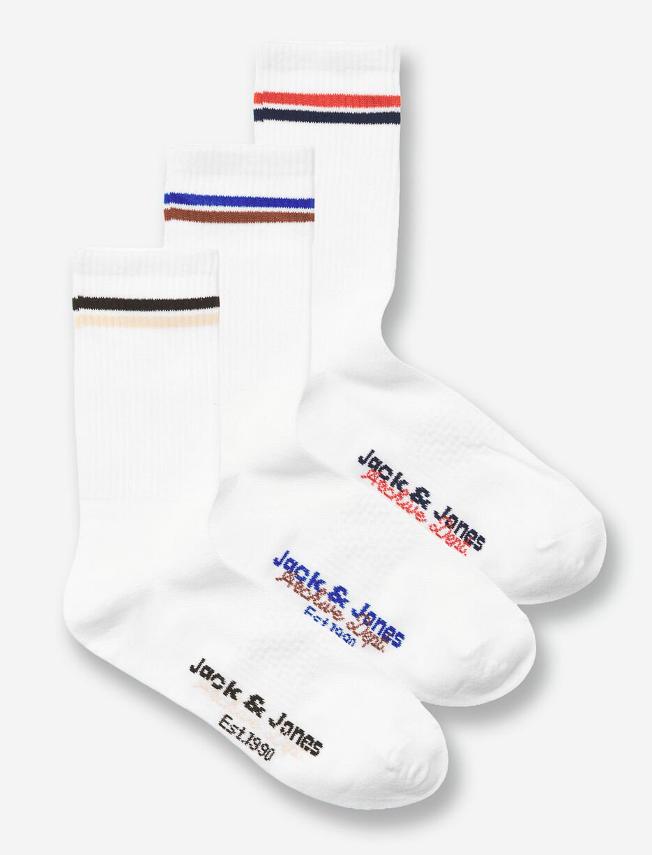 Chaussettes &agrave; rayures - paquet de 3