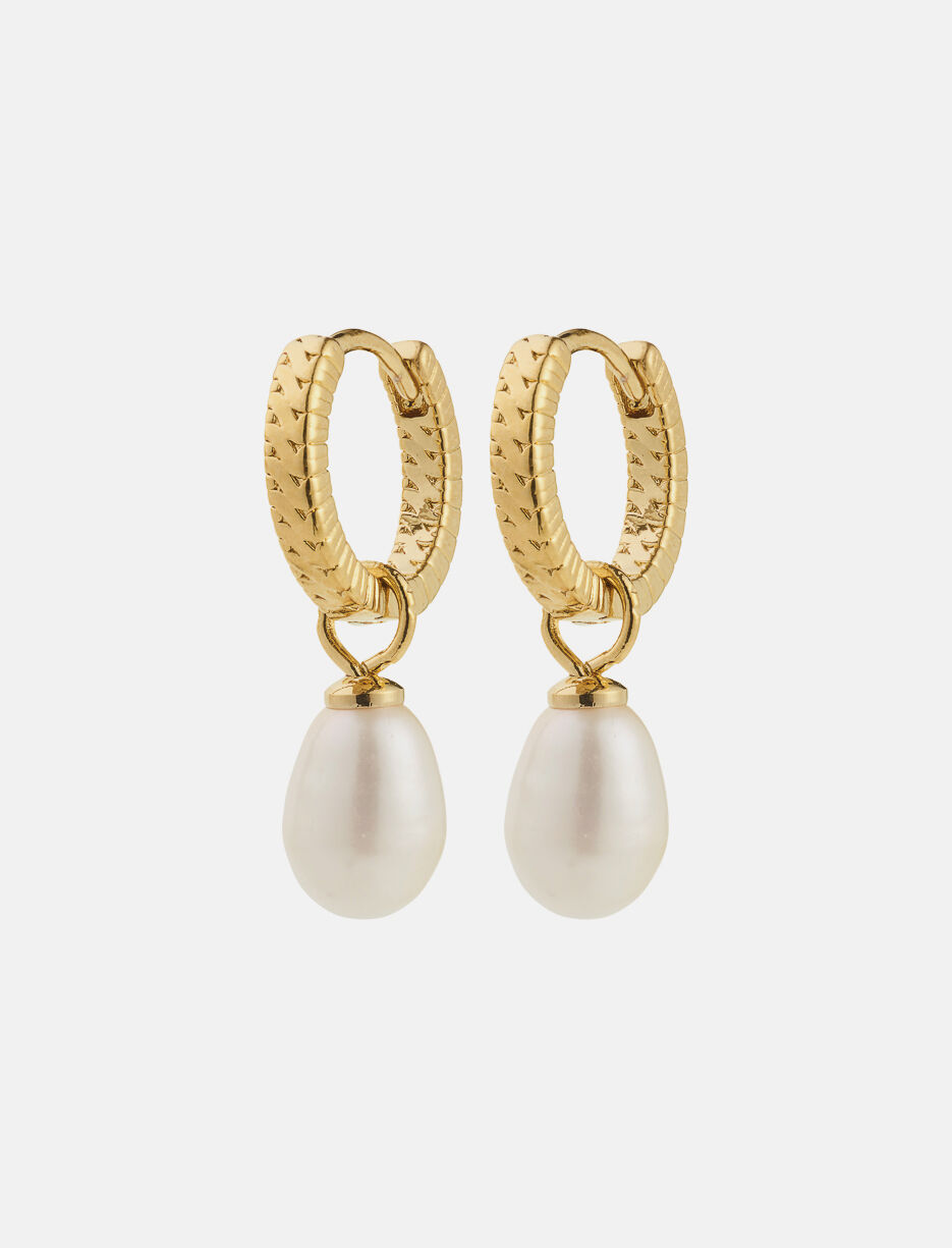 Freshwater Pearl Hoop Earrings