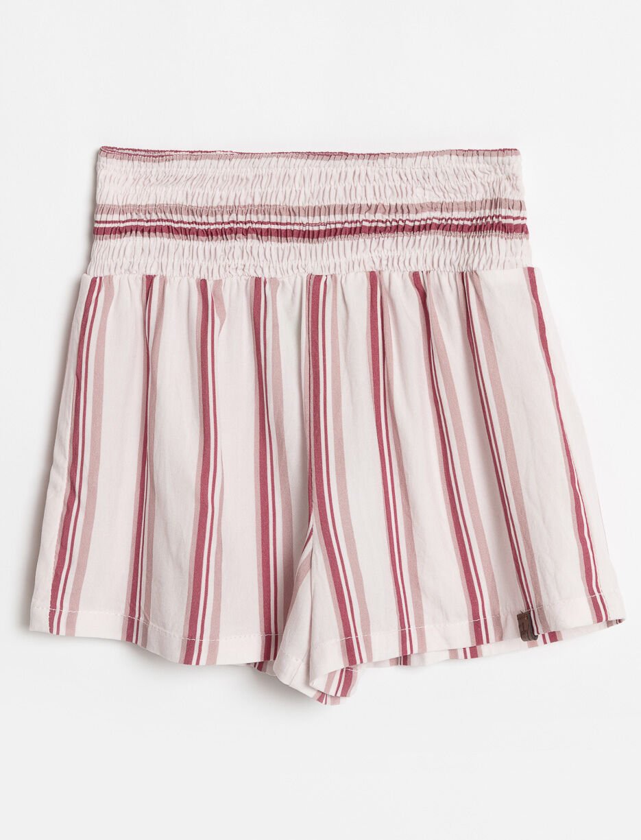 Striped Smocked Shorts