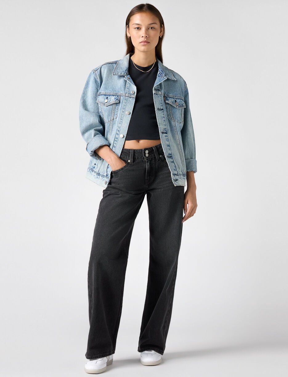 Jean jambe droite à taille basse