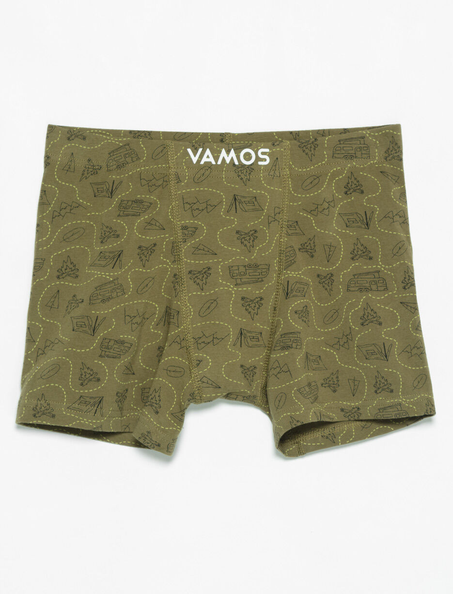 Boxeur à motifs en coton bio