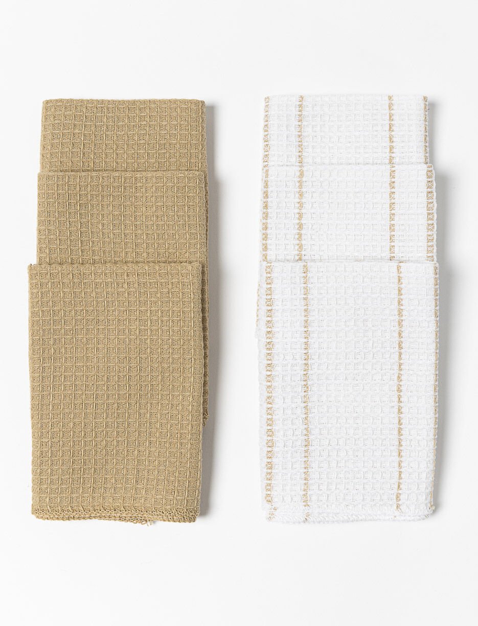 Serviettes de cuisine texturées - paquet de 6 Serviettes de cuisine texturées - paquet de 6
