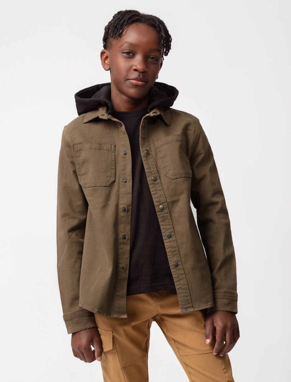 Hooded Shirt Jacket