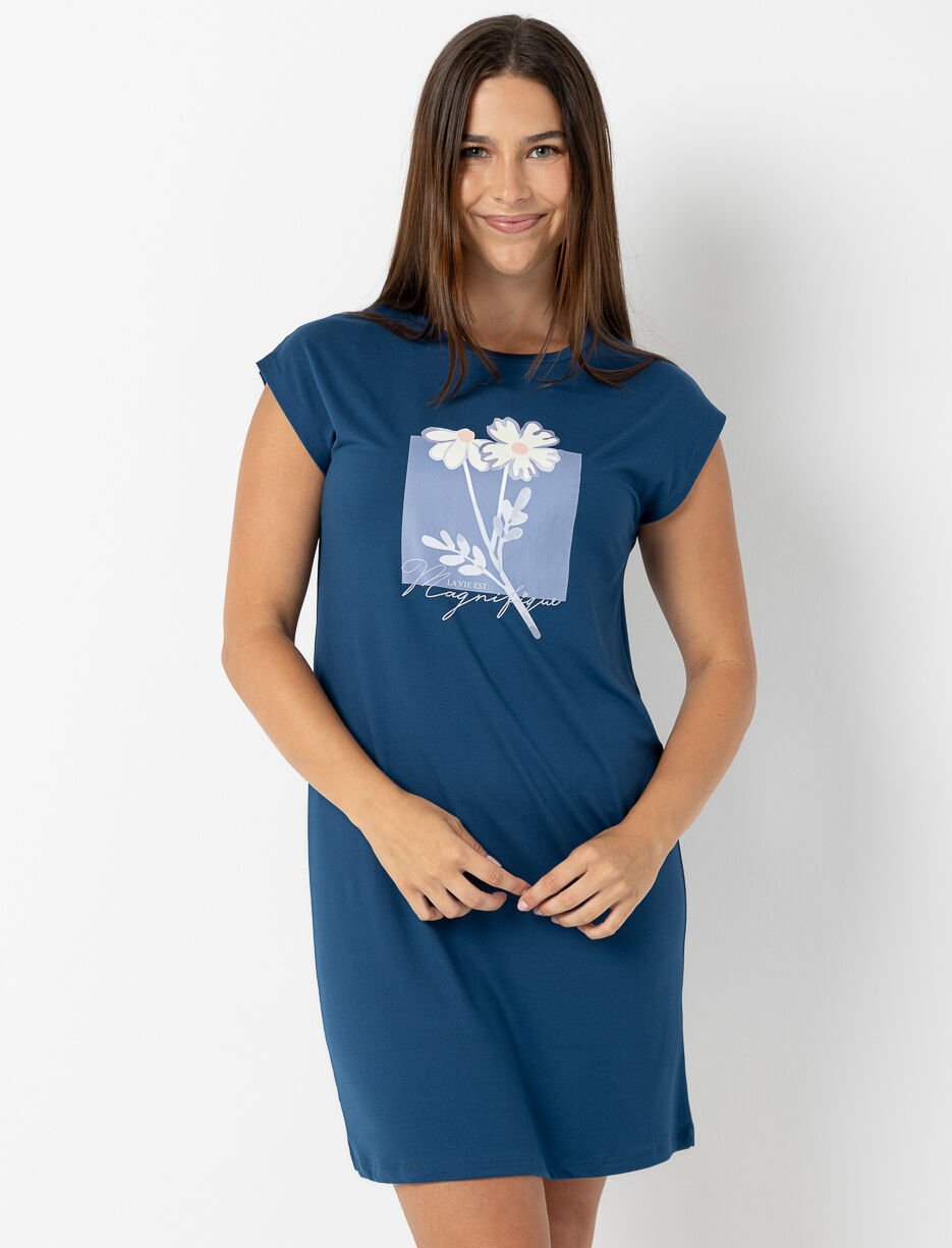 Chemise de nuit imprimée