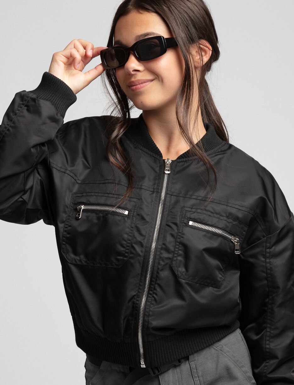 Solid Bomber Jacket