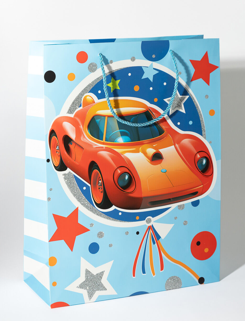 Sac cadeau imprim&eacute; grand