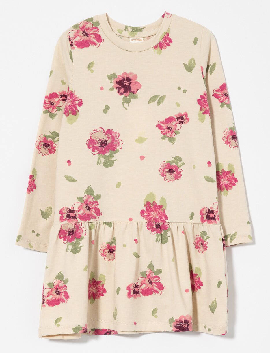 Robe imprim&eacute;e &agrave; volants - petite fille