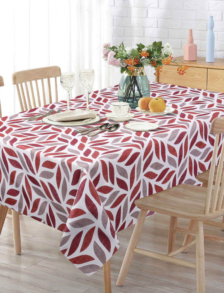 Nappe rectangulaire feuillage anti-taches - 58 x 78 po Nappe rectangulaire feuillage anti-taches - 58 x 78 po