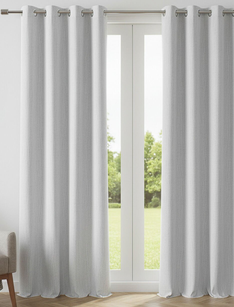 Panneau de rideau coupe-lumi&egrave;re textur&eacute;