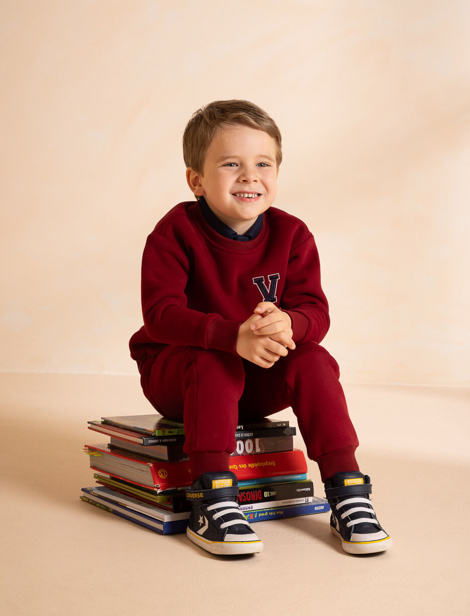 Chandail ouaté à broderie - petit garçon