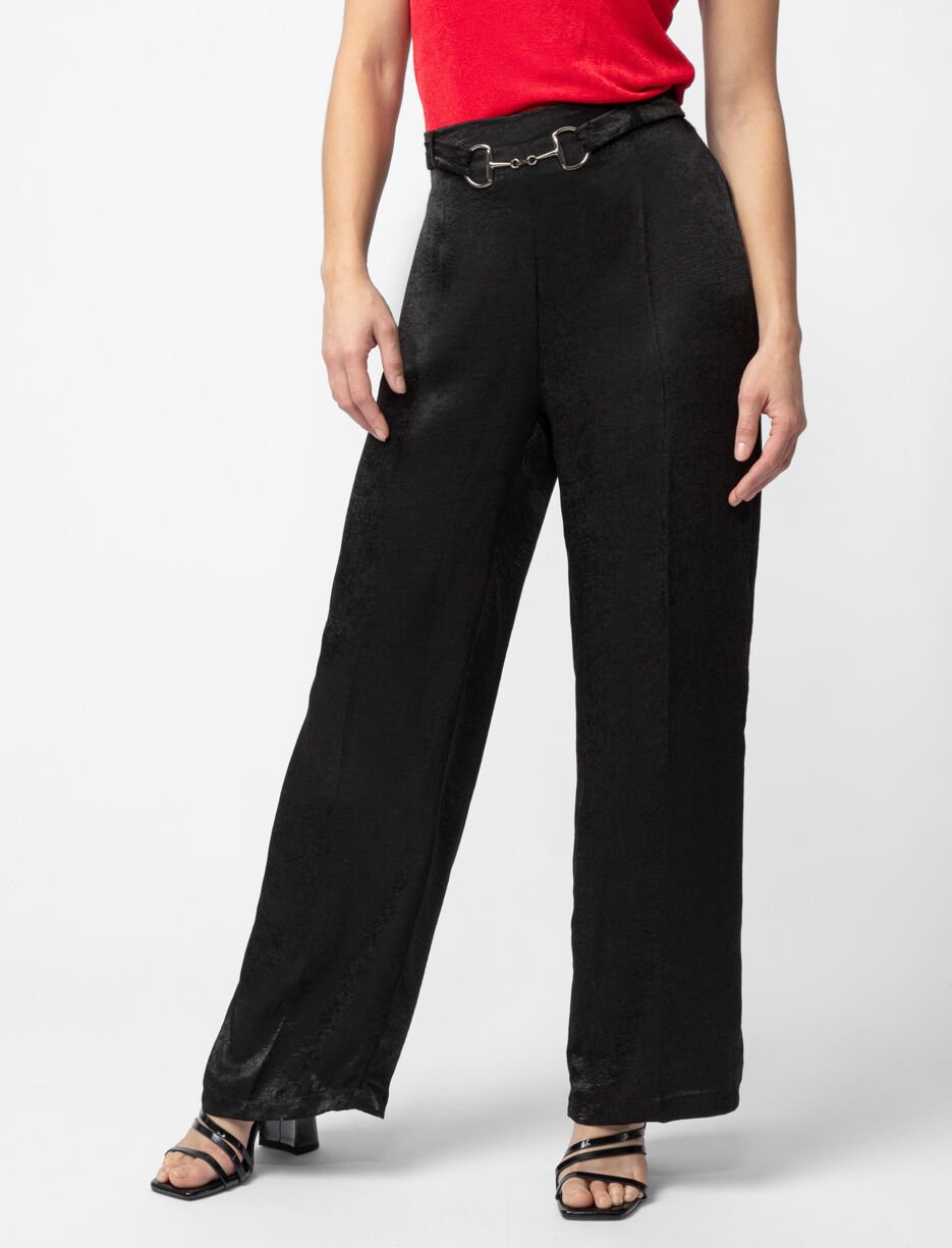 Pantalon satiné à enfiler