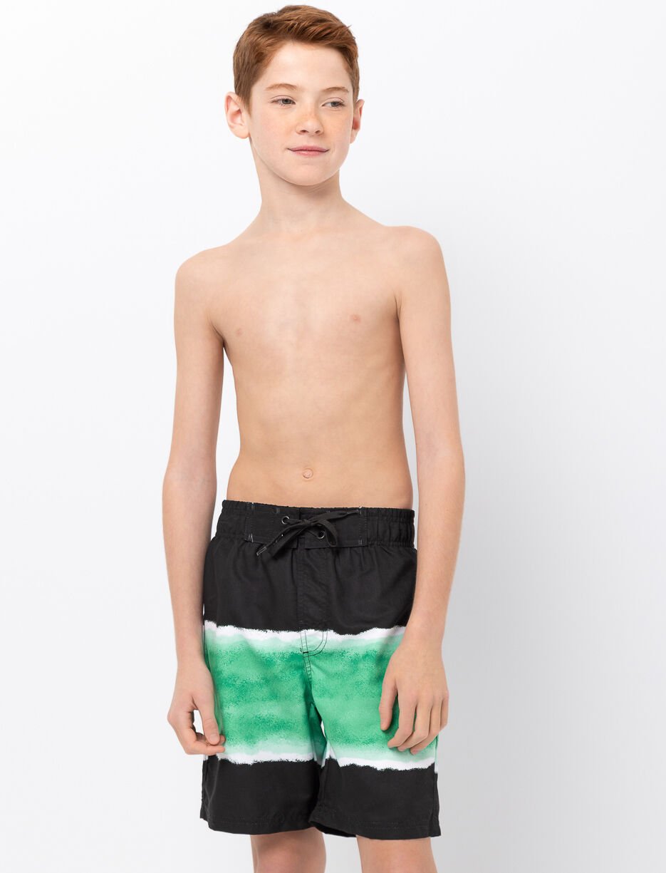 Boardshort imprimé à taille élastique