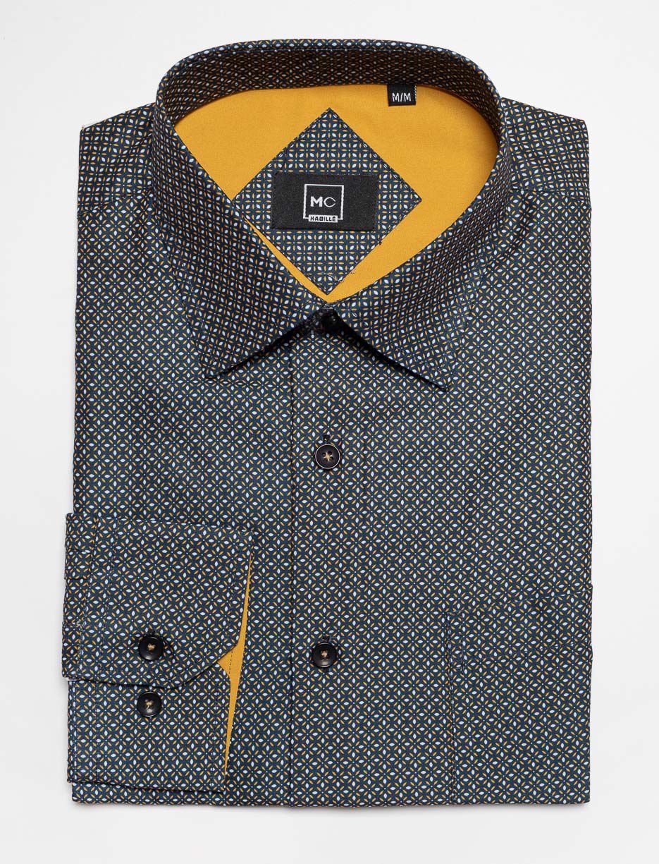 Chemise habillée à motif