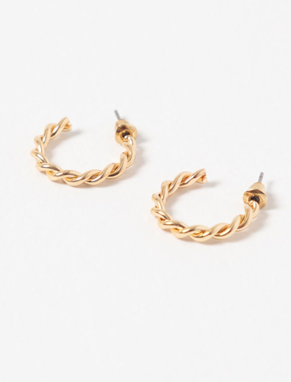 Twisted Hoop Earrings