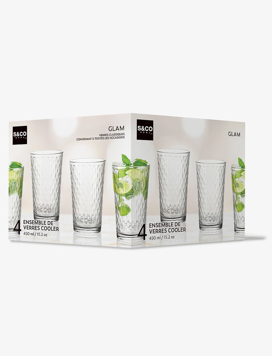 Verres texturés - Ensemble de 4