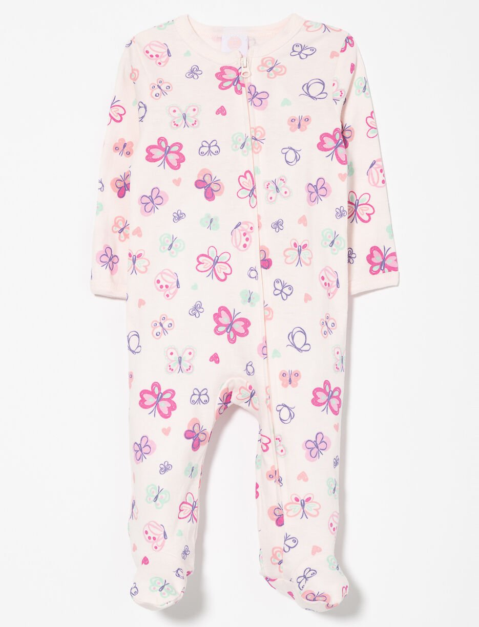 Pyjama 1 pièce à imprimé papillons