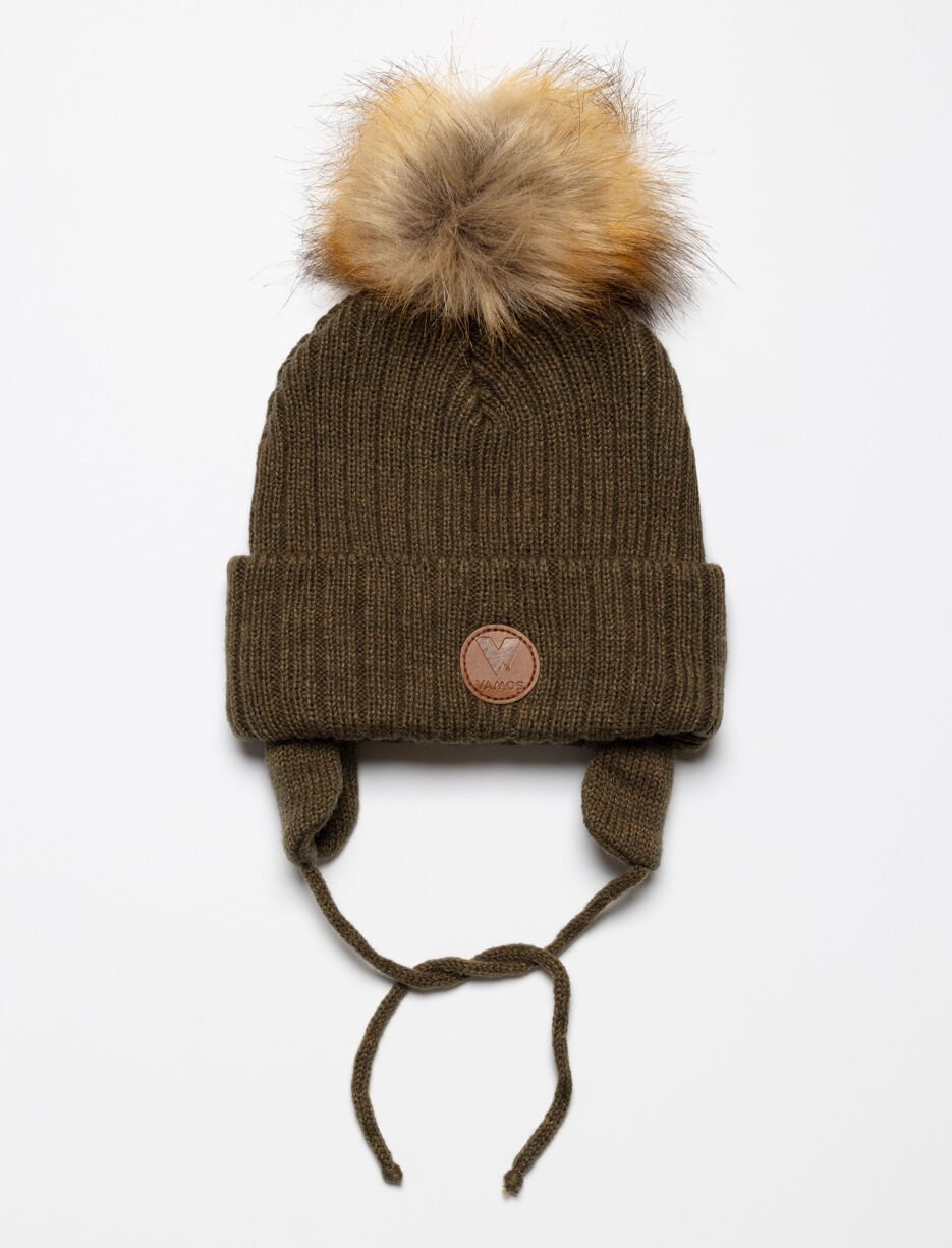 Pompom Cuffed Beanie - Baby