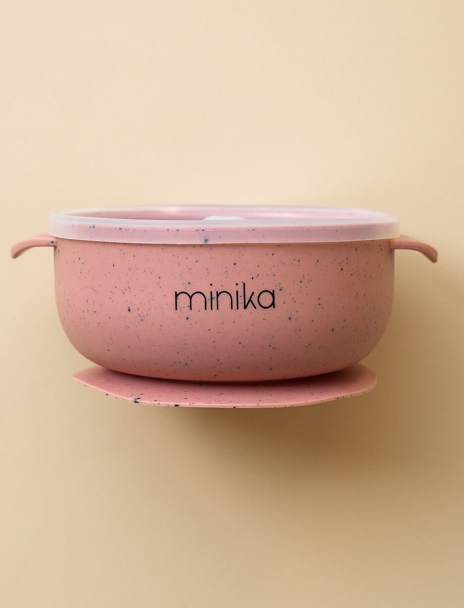 Bol en silicone avec couvercle