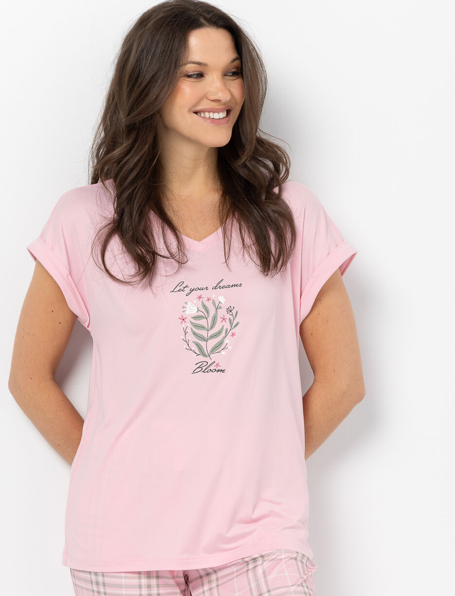 T-shirt de pyjama imprim&eacute;