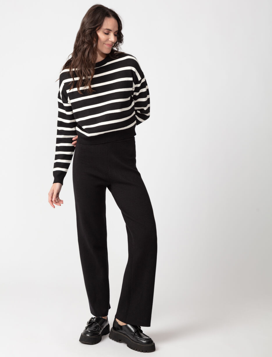 Striped Knit Sweater