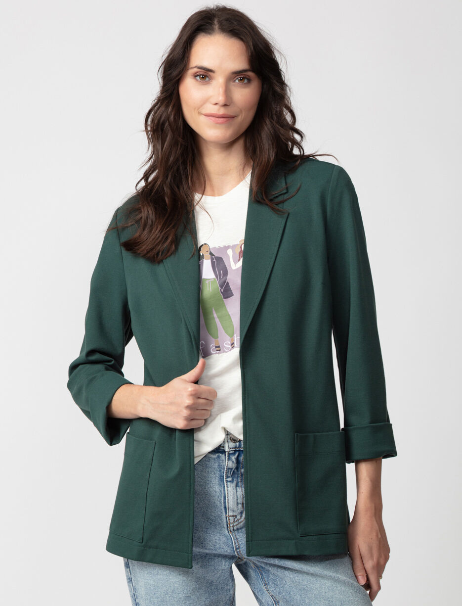 Veston ouvert à poches