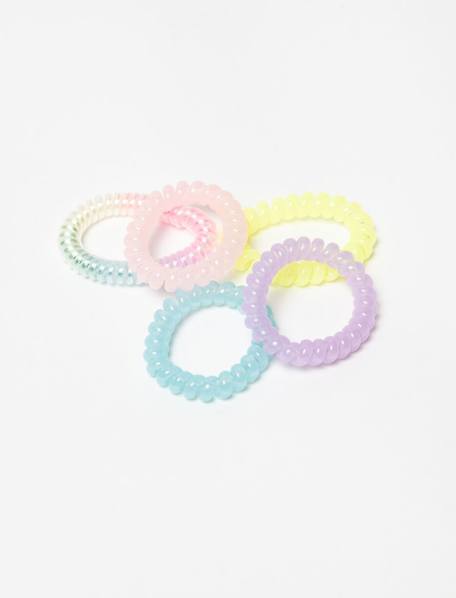 Telephone Cord Hair Ties - Pack of 5