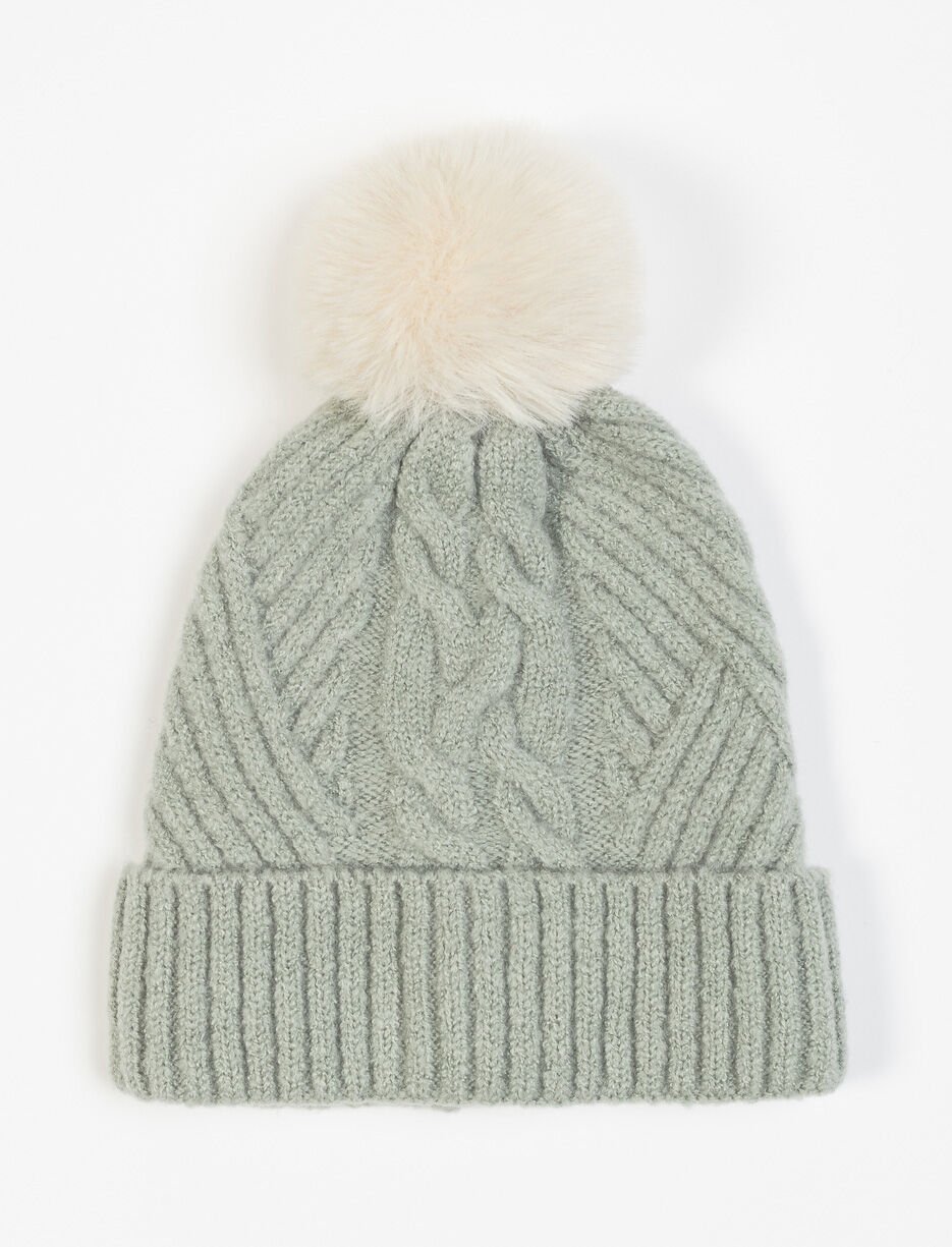 Knit Pompom Beanie