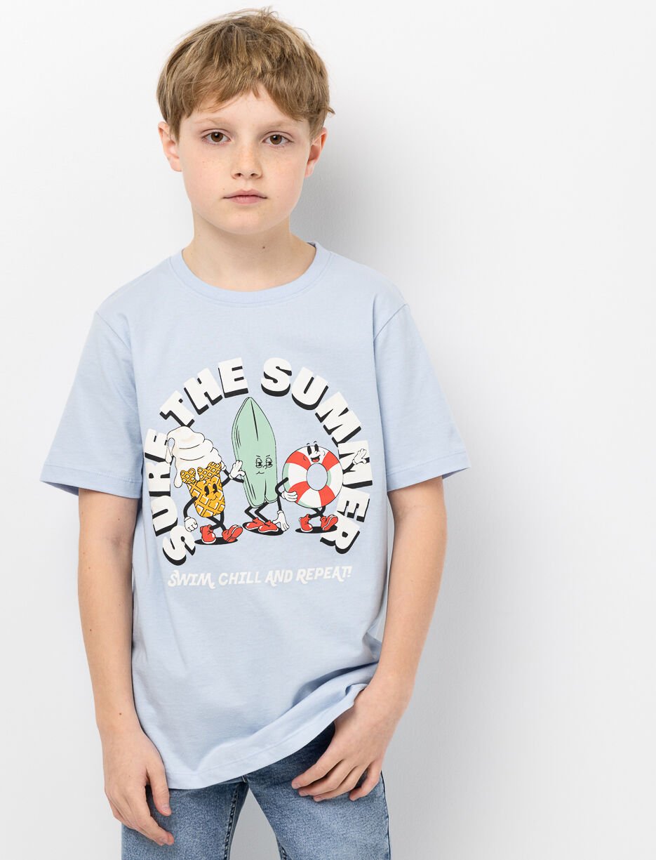 T-shirt en coton bio imprimé