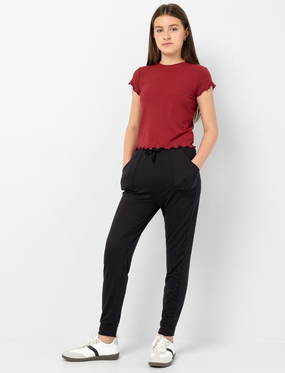 Elastic Waistband Jogger Pants