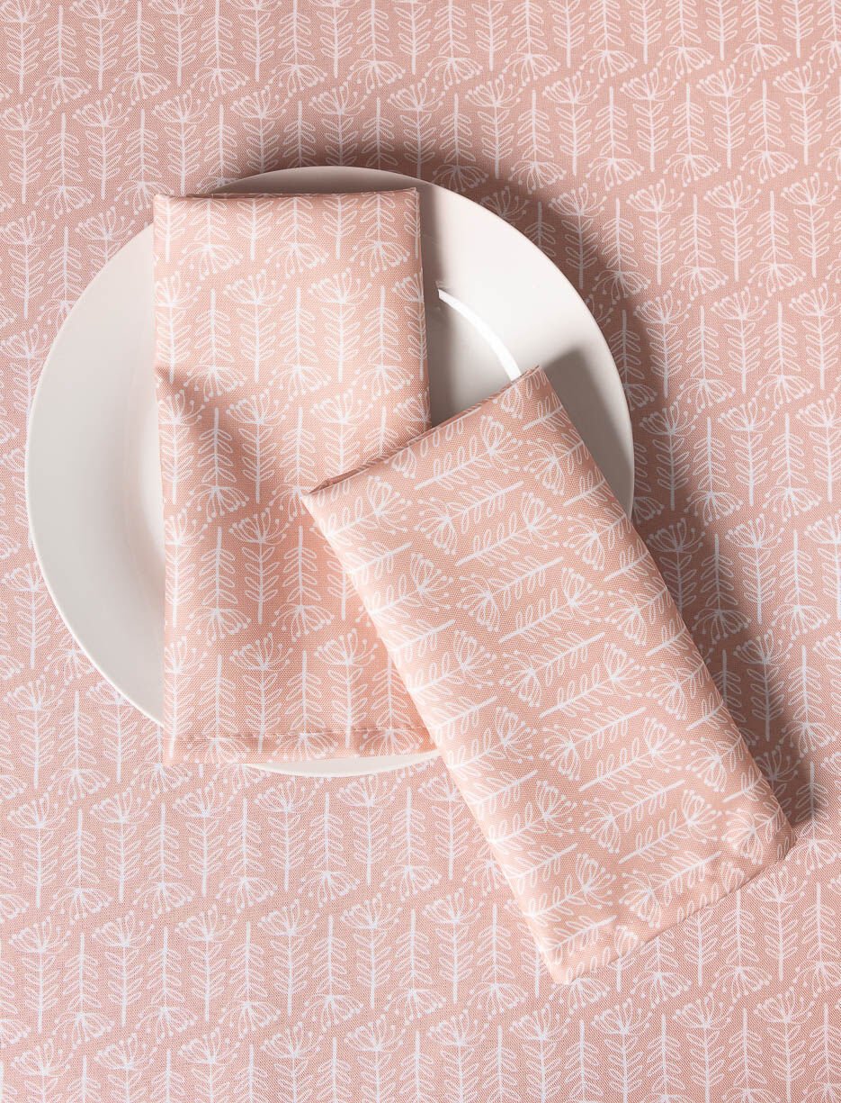 Serviettes de table fleuries - paquet de 2