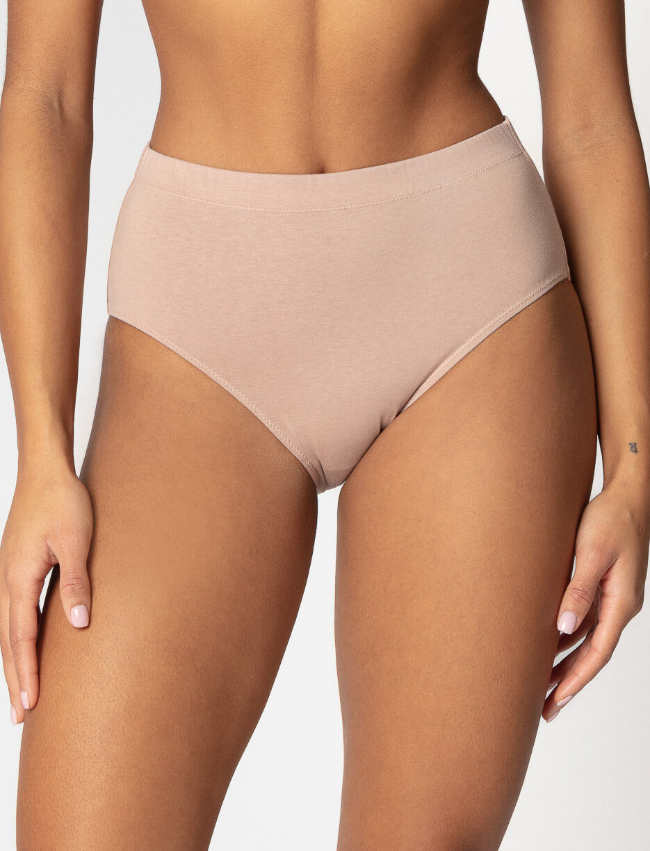 Culotte taille haute unie