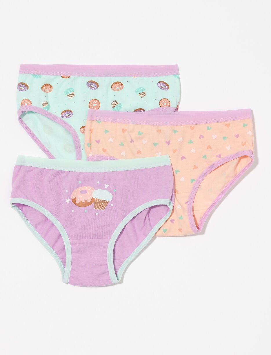 Printed Bikini Panties for Little Girl - Pack of 3