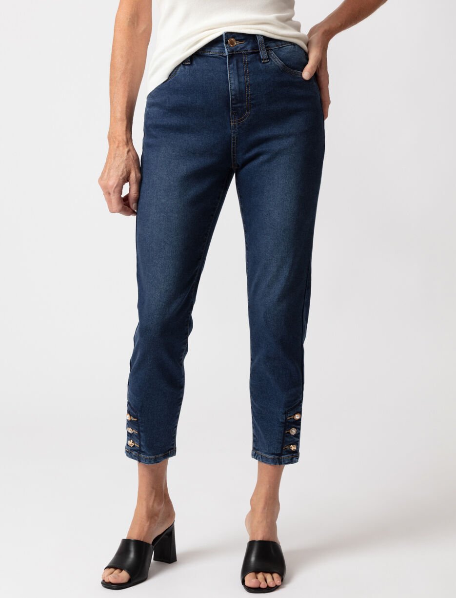  Regular-rise Cropped Straight-leg Jeans