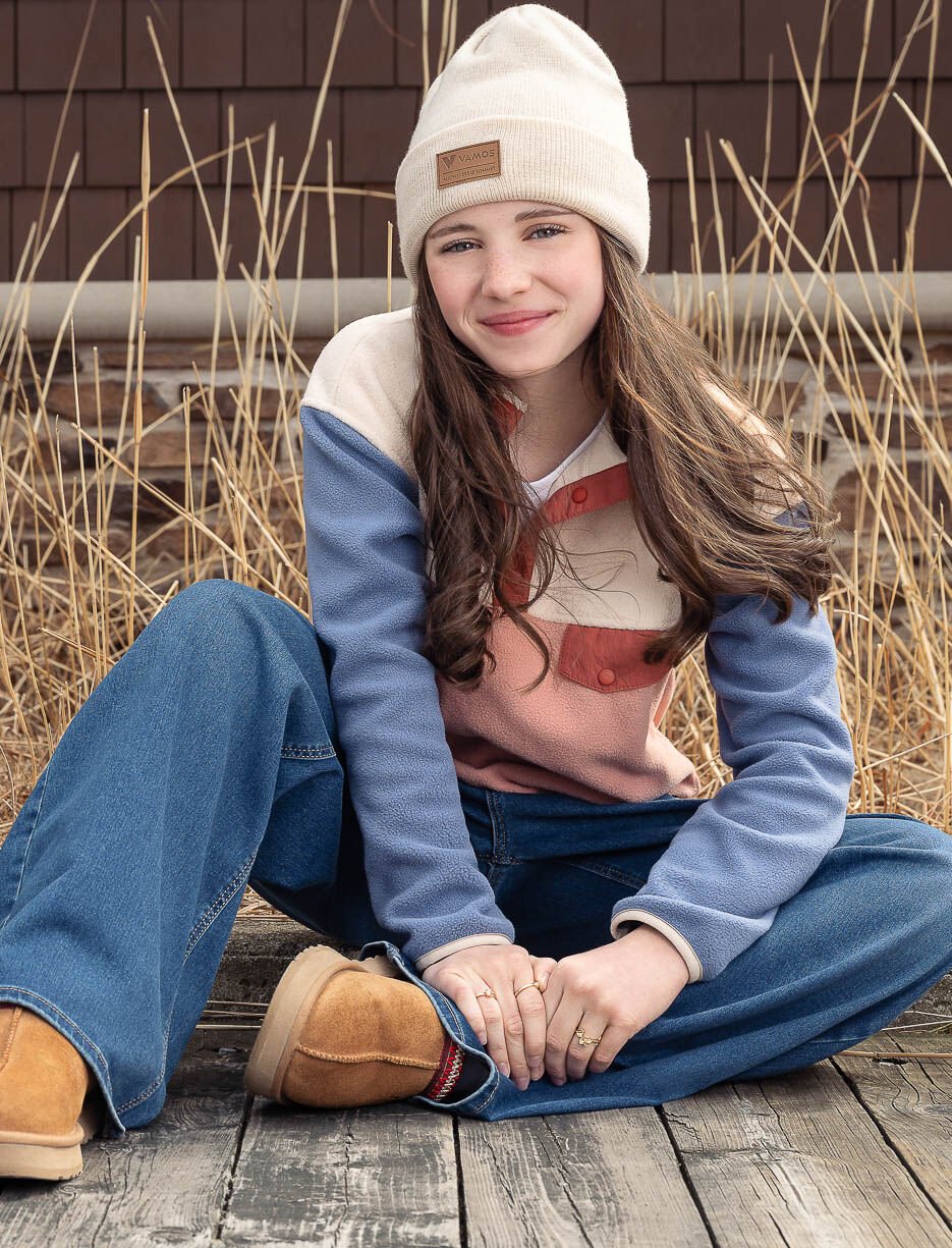 Chandail en polar à demi-pression