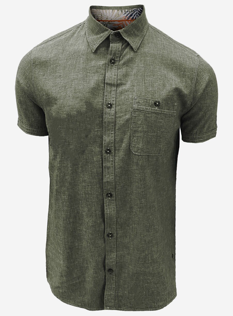 Short-sleeve Solid Shirt