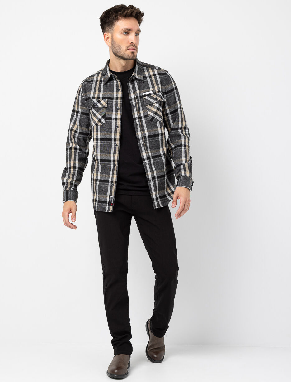 Pantalon droit à taille régulière