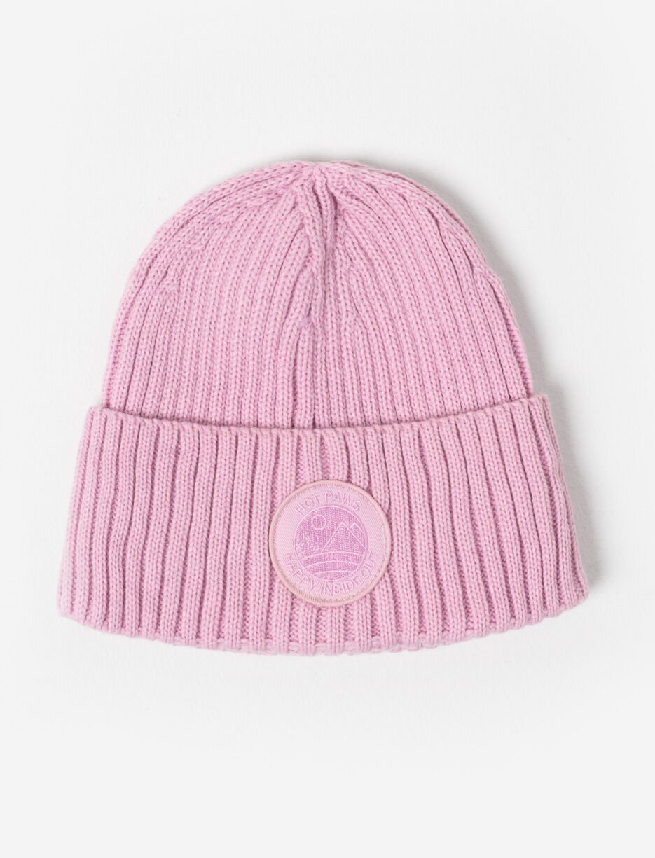 Recycled Ribbed Knit Beanie