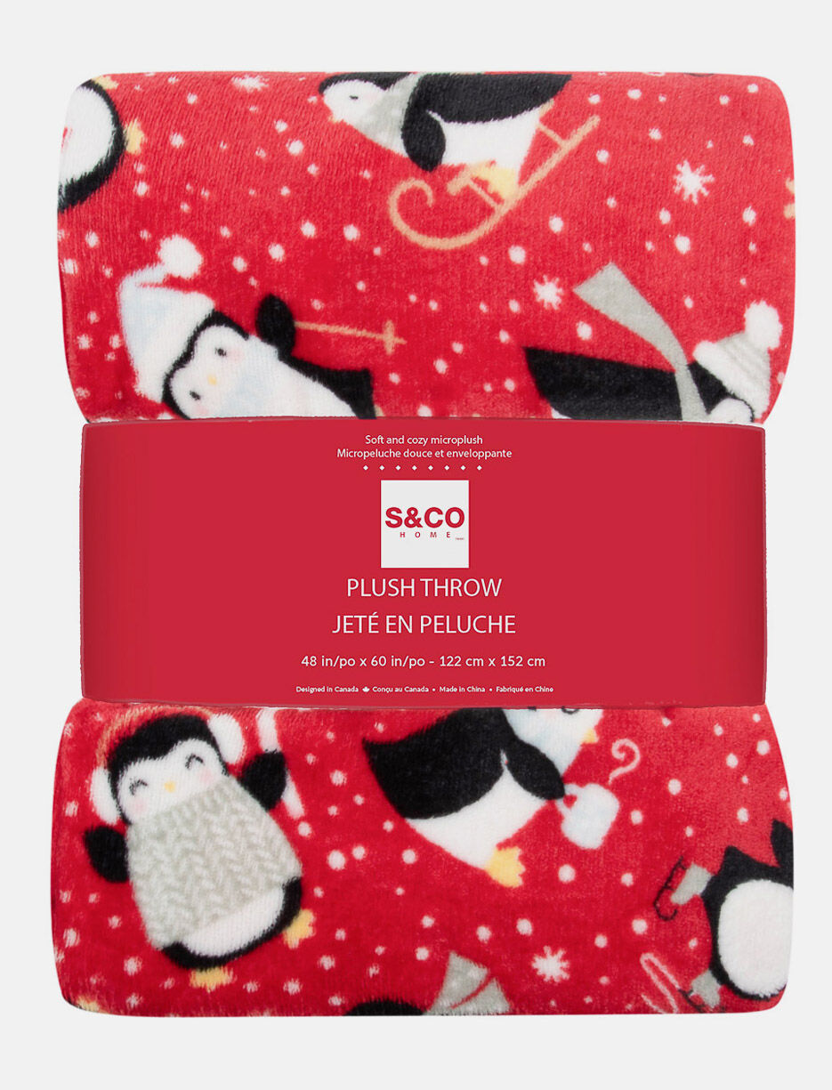 Jeté imprimée en peluche Jeté imprimée en peluche