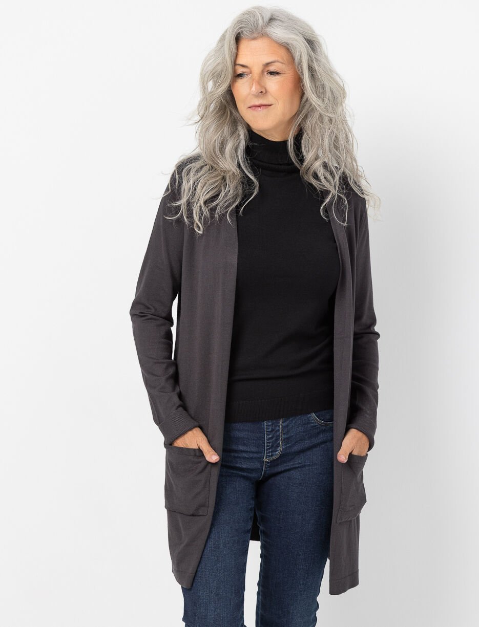 Cardigan ouvert avec poche