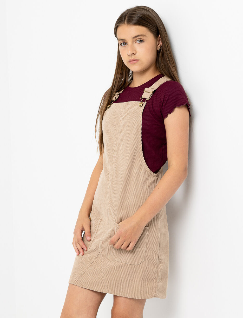 Corduroy Overall Dress