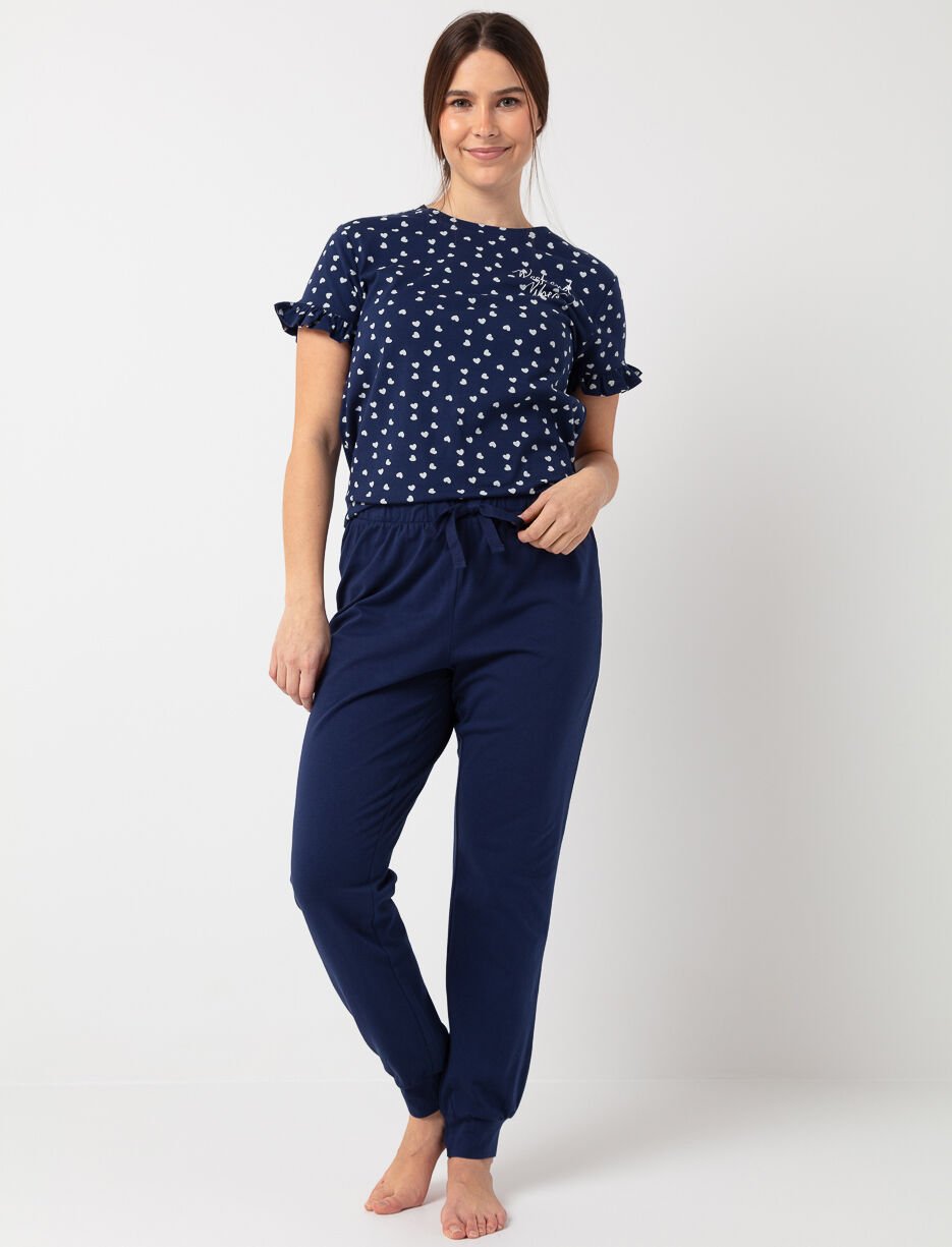  PJ Pants with Elastic Waistband