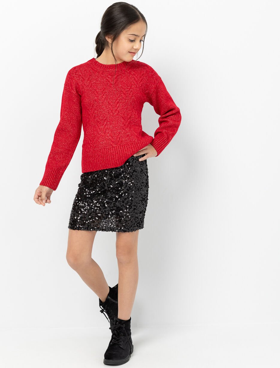 Sequin Mini Skirt