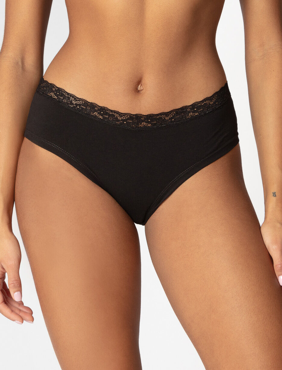 Culotte bikini à dentelle