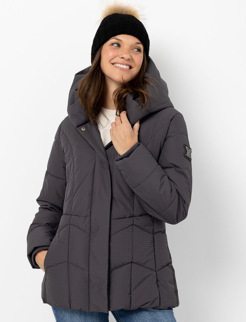 Manteau d'hiver matelassé avec capuchon