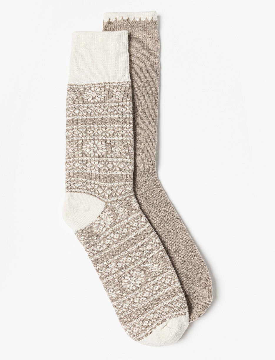 Printed Crew Socks - Pack of 2