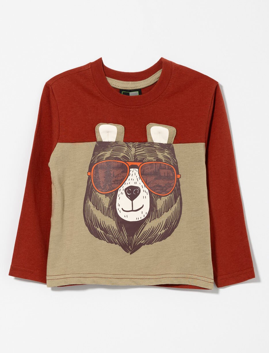 T-shirt imprimé avec détail 3D - petit garçon